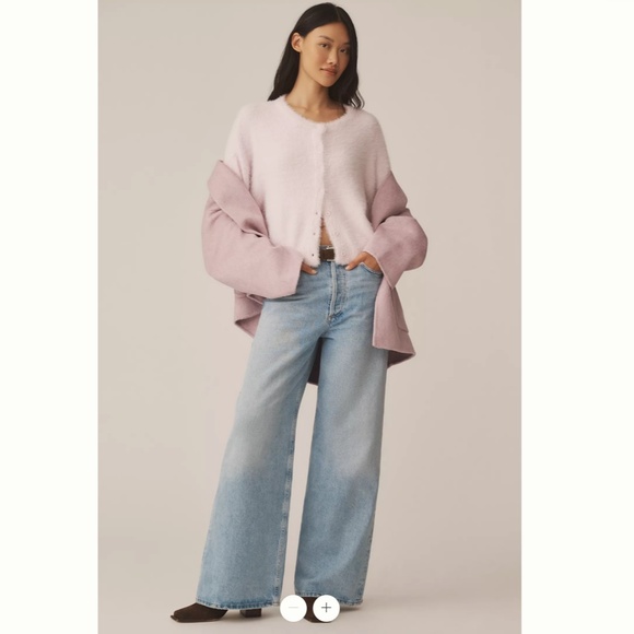 Anthropologie Flat White Eyelash Cardigan - Picture 3 of 4